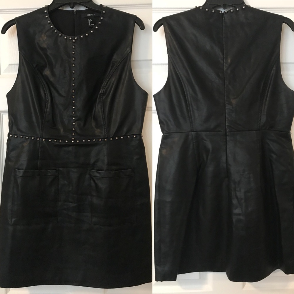 Foe leather dress